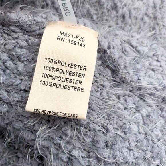 FRNCH Paris Eyelash Two Pocket Gray Cardigan NWT - Picture 9 of 9